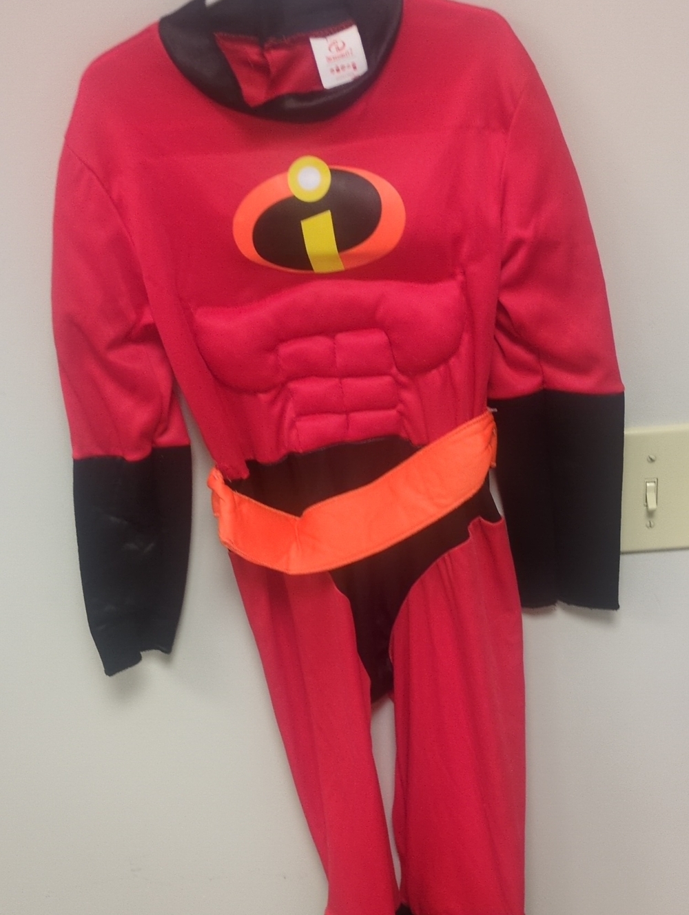 Disney The Incredibles Red and Orange Muscle Chest Kids Costume